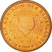 Netherlands, 2 Euro Cent, 1999, MS(63), Copper Plated Steel, KM:235