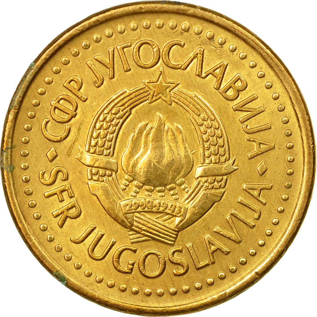 Coin, Yugoslavia, 20 Para, 1990, EF(40-45), Brass, KM:140
