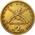 Moneda, Grecia, 2 Drachmes, 1982, MBC, Níquel - latón, KM:130