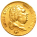 Francia, Louis XVIII, Louis XVIII, 40 Francs, 1818, Lille, BB+, Oro, KM:713.6...