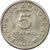Moneta, Grecja, 5 Drachmes, 1986, EF(40-45), Miedź-Nikiel, KM:131