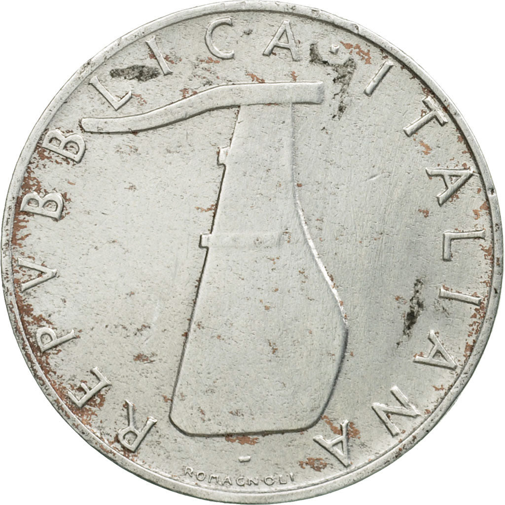 Moneta, Włochy, 5 Lire, 1967, Rome, EF(40-45), Aluminium, KM:92