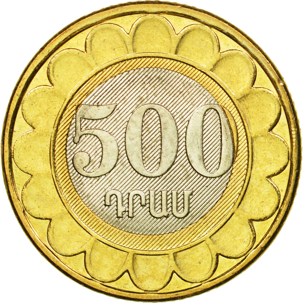 Coin, Armenia, 500 Dram, 2003, MS(63), Bi-Metallic, KM:97