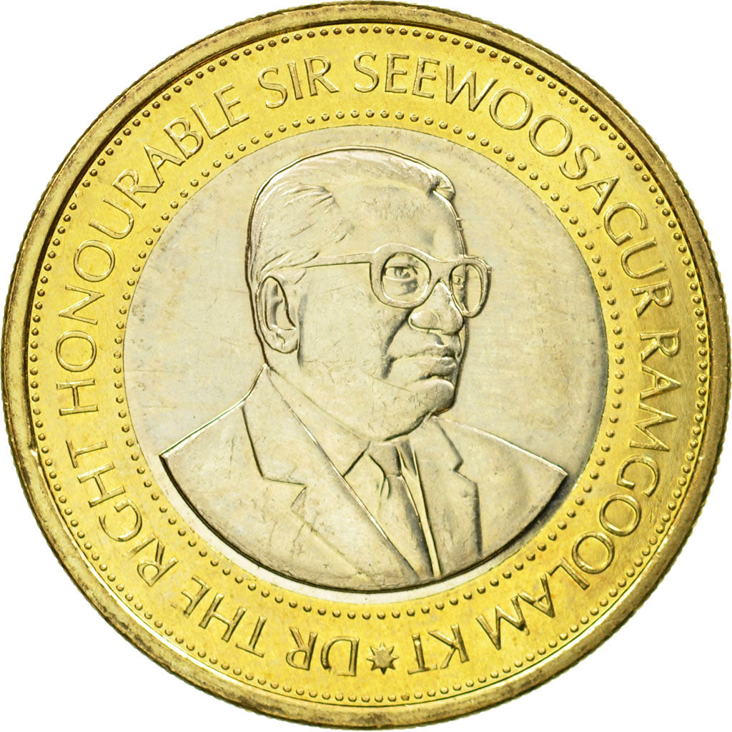 Coin, Mauritius, 20 Rupees, 2007, AU(55-58), Bi-Metallic, KM:66