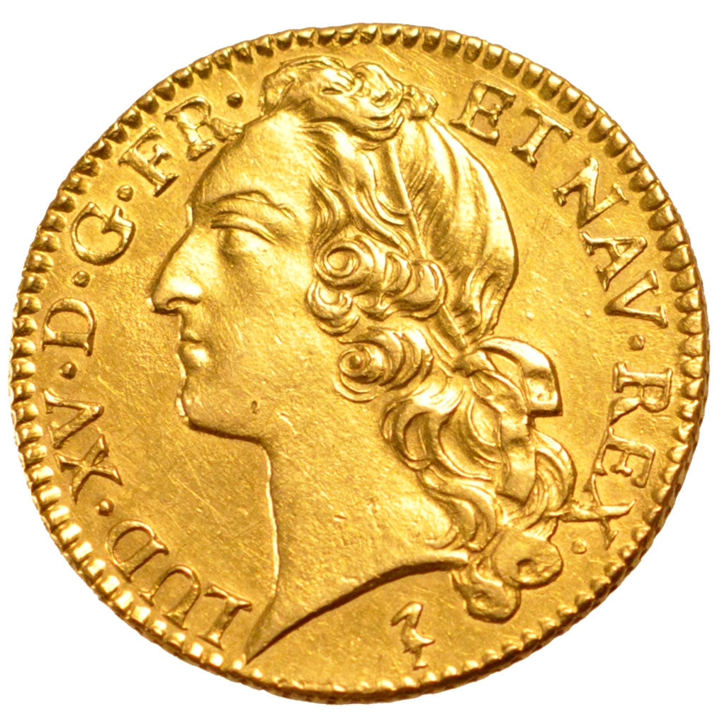 Francia, Louis XV, Louis d'or au bandeau, Louis d'Or, 1748, Lille, BB+, Oro,...
