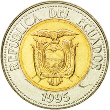 Coin, Ecuador, 500 Sucres, 1995, MS(63), Bi-Metallic, KM:97