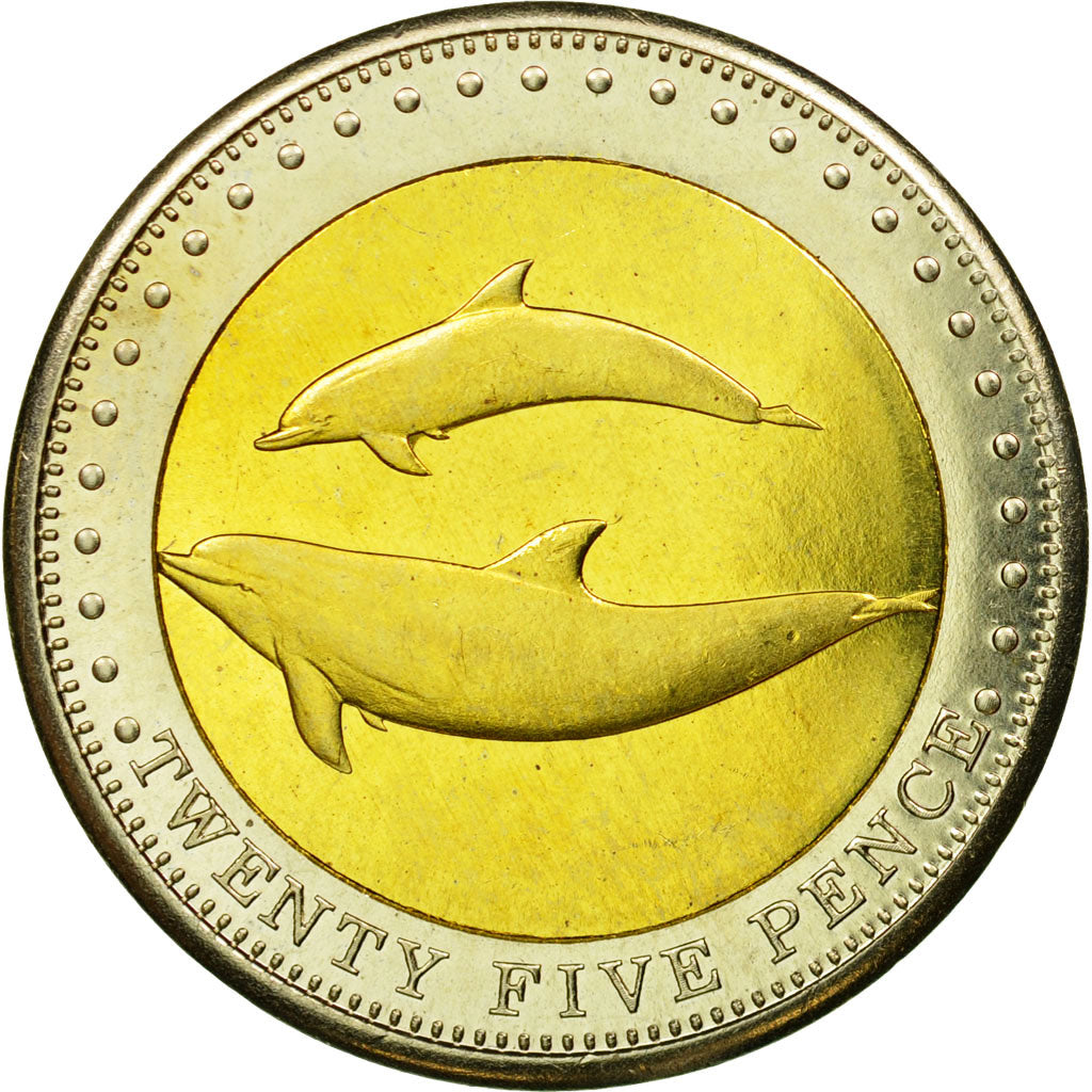 Coin, Tristan Da Cunha, STOLTENHOFF ISLAND, Elizabeth II, 25 Pence, 2008