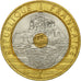Coin, France, Mont Saint Michel, 20 Francs, 1992, AU(55-58), Tri-Metallic