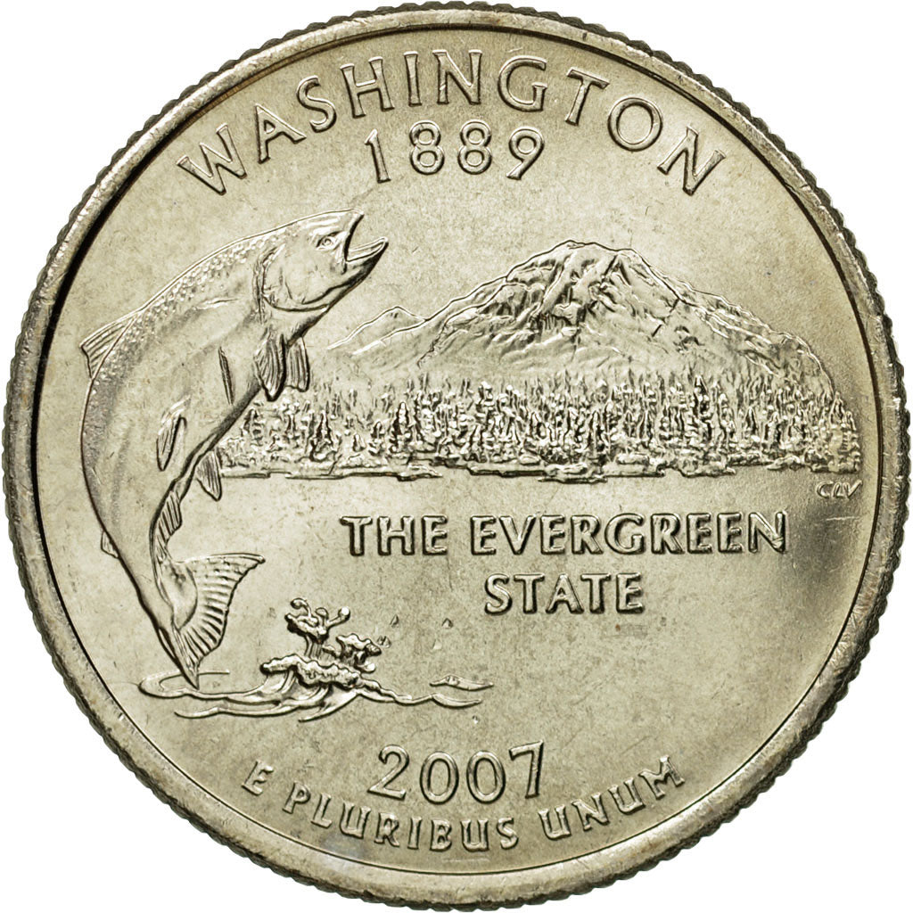 Coin, United States, Quarter, 2007, U.S. Mint, Philadelphia, MS(63)