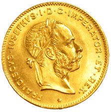 AUSTRIA, 4 Florin 10 Francs, 1892, KM #2260, MS(60-62), Gold, 3.20