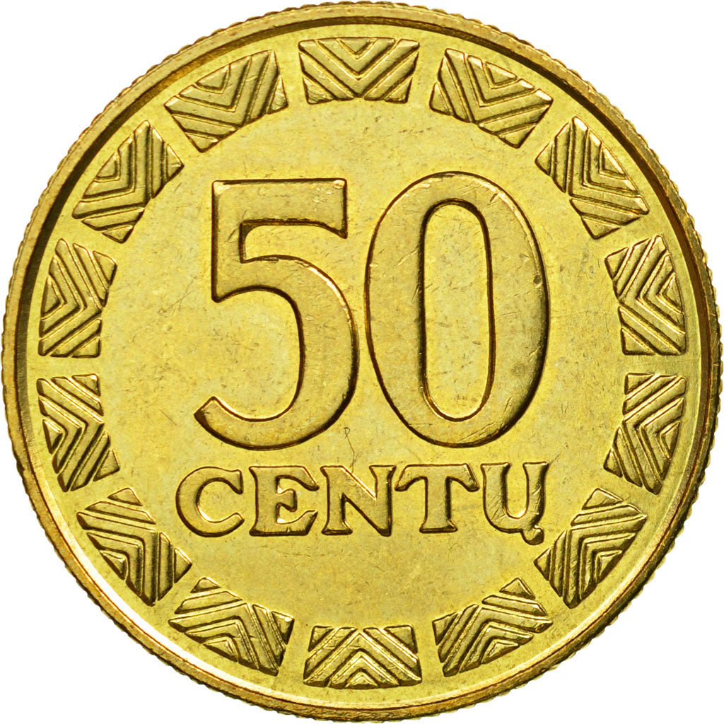 Coin, Lithuania, 50 Centu, 1998, EF(40-45), Nickel-brass, KM:108