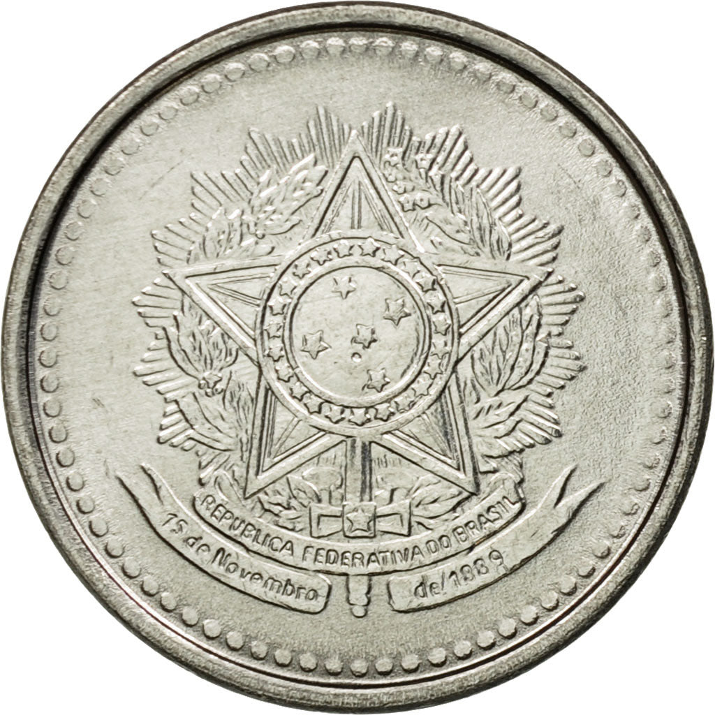 Moneta, Brasile, 5 Centavos, 1986, SPL-, Acciaio inossidabile, KM:601