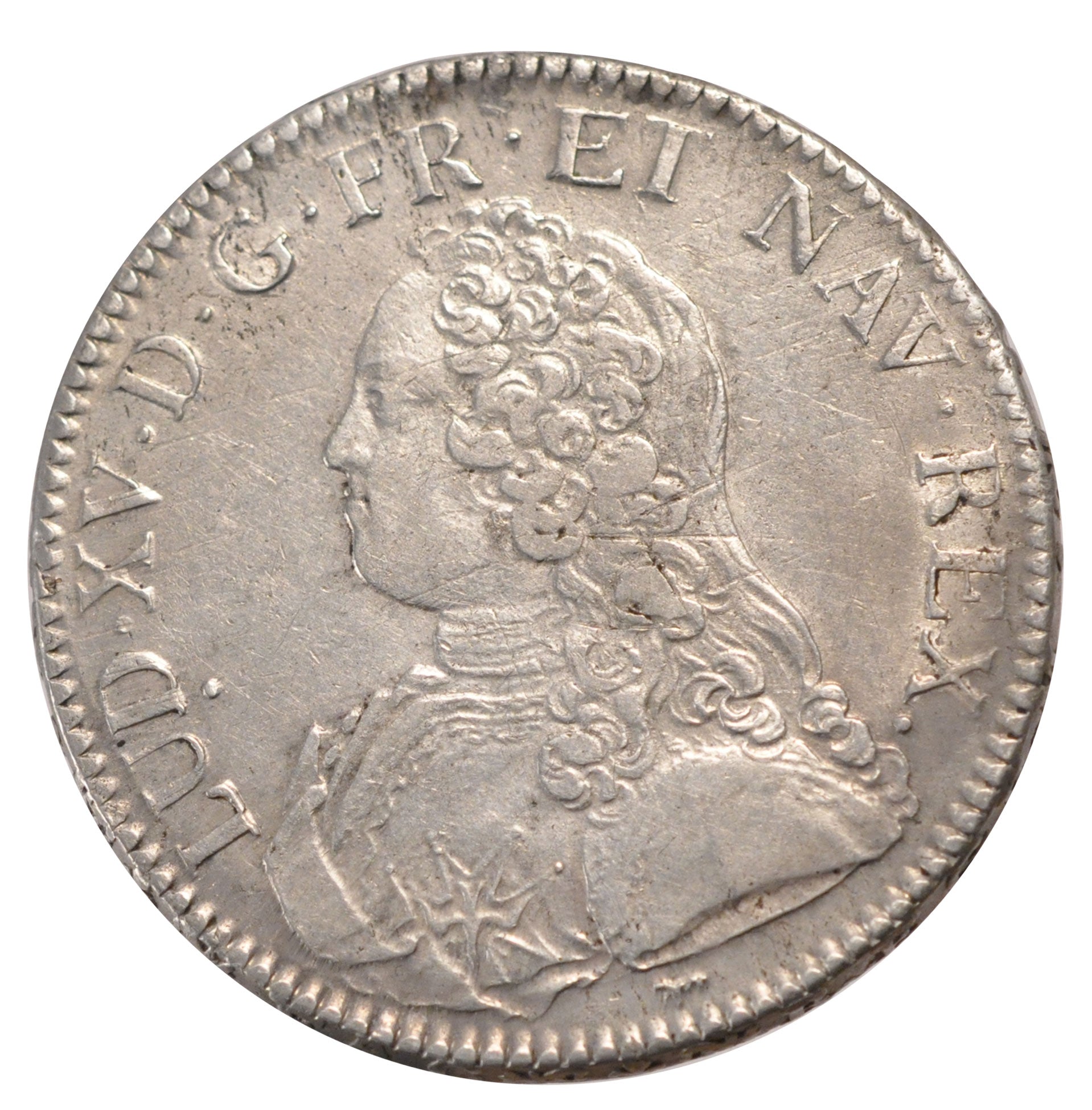 FRANCE, Écu aux branches d'olivier, ECU, 1726, Paris, KM #486.1, EF(40-45), ...
