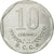 Moneda, Costa Rica, 10 Colones, 1992, MBC, Acero inoxidable, KM:215.1