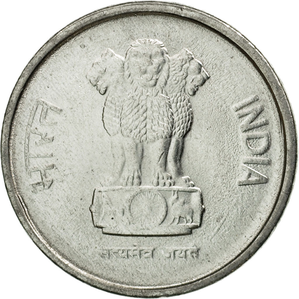 Munten, INDIAASE REPUBLIEK, 10 Paise, 1996, PR, Stainless Steel, KM:40.1