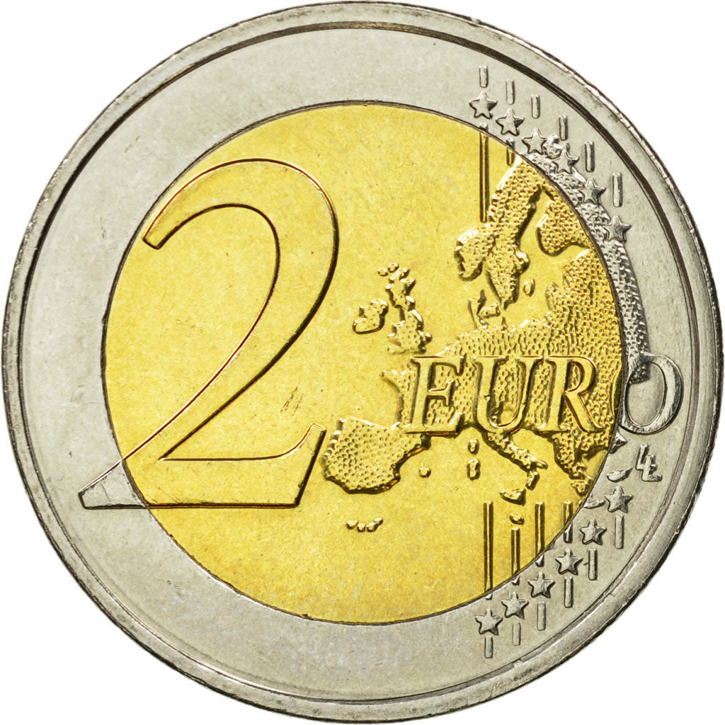 Greece, 2 Euro, 2010, AU(55-58), Bi-Metallic, KM:215