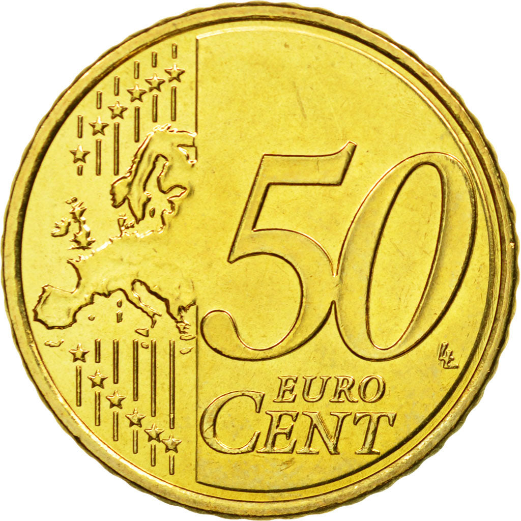 Moneta, Grecia, 50 Euro Cent, 2010, SPL, Ottone, KM:213