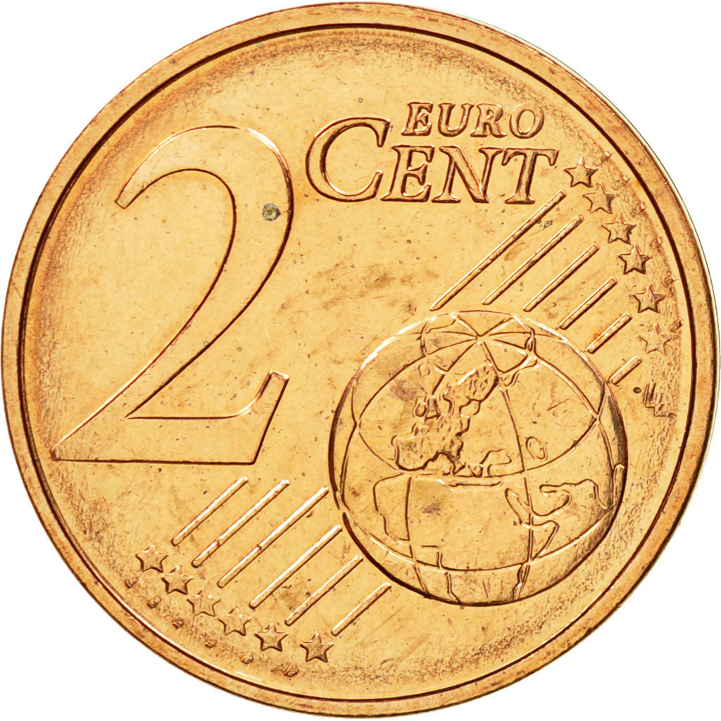 Greece, 2 Euro Cent, 2010, MS(63), Copper Plated Steel, KM:182