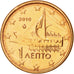 Greece, Euro Cent, 2010, MS(63), Copper Plated Steel, KM:181