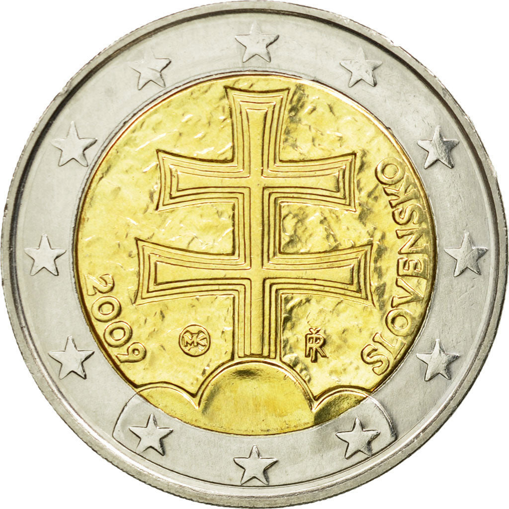 Moneta, Slovacchia, 2 Euro, 2009, Kremnica, SPL-, Bi-metallico, KM:102