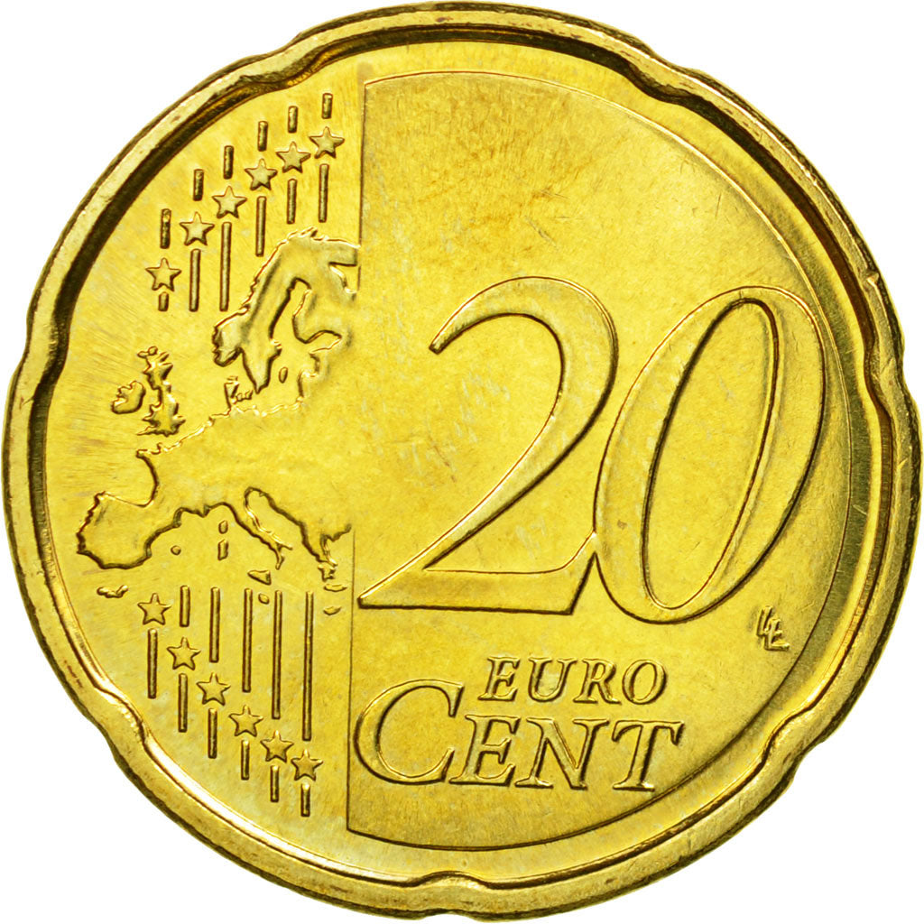 Finland, 20 Euro Cent, 2011, AU(55-58), Brass, KM:127