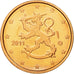 Finland, 2 Euro Cent, 2011, MS(63), Copper Plated Steel, KM:99