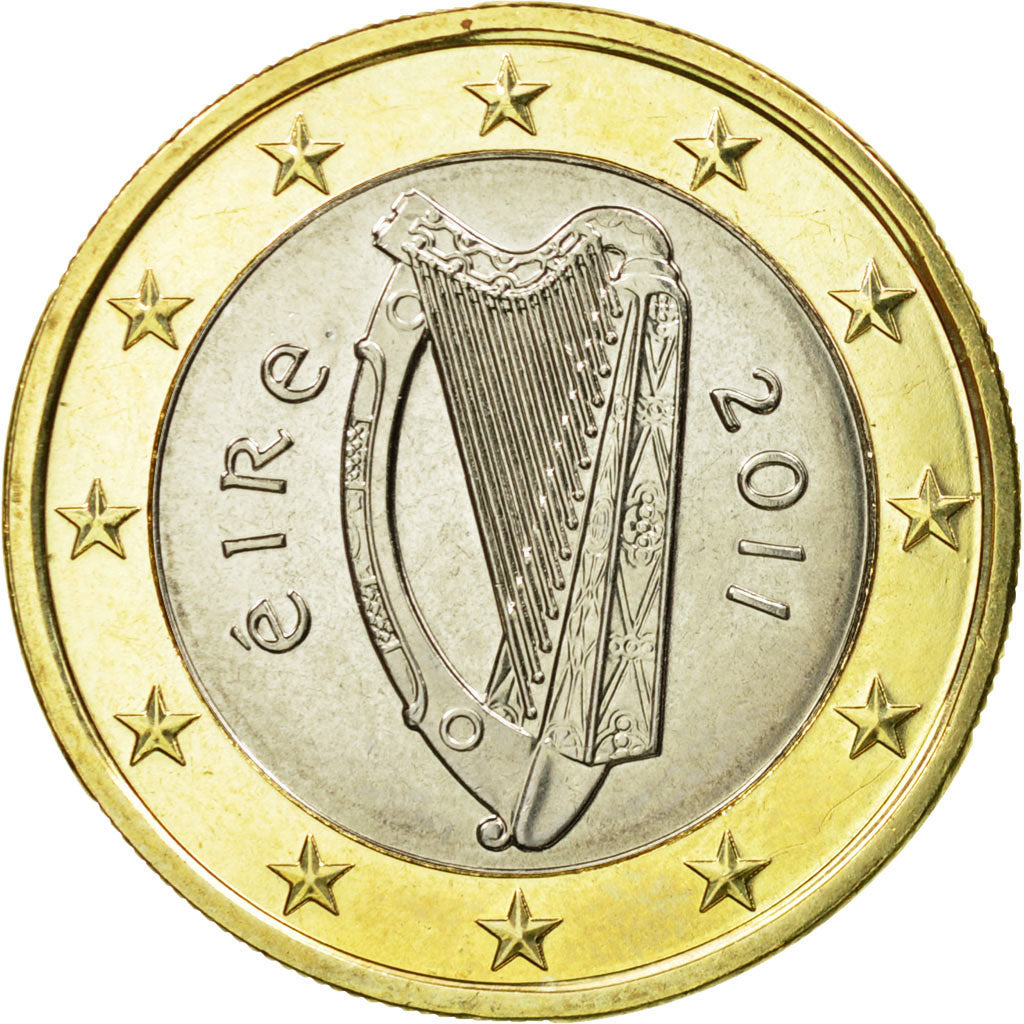IRELAND REPUBLIC, Euro, 2011, MS(63), Bi-Metallic, KM:50