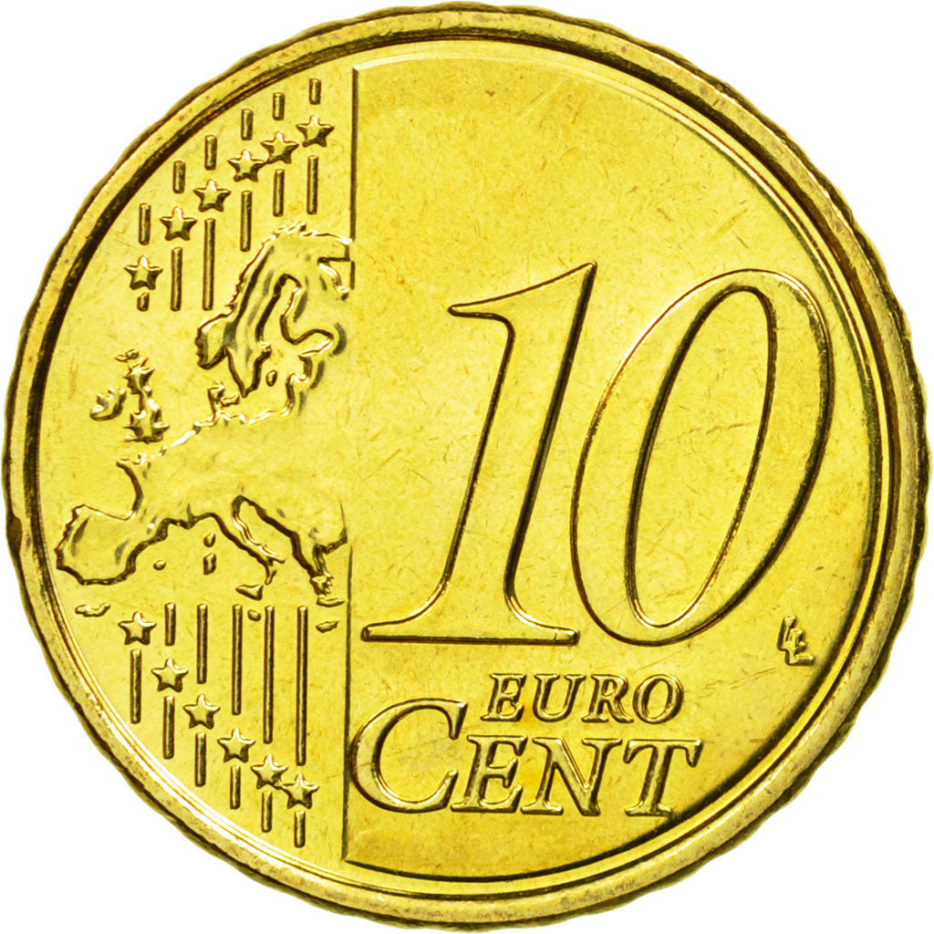 REPUBBLICA D’IRLANDA, 10 Euro Cent, 2011, SPL, Ottone, KM:47