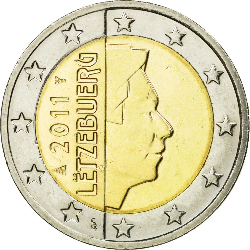 Luxembourg, 2 Euro, 2011, EF(40-45), Bi-Metallic, KM:93