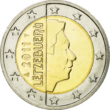 Luxembourg, 2 Euro, 2011, EF(40-45), Bi-Metallic, KM:93