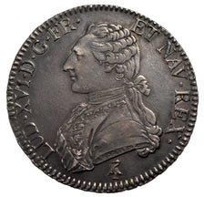 FRANCE, Ecu, 1790, Paris, AU(50-53), Silver, Gadoury #356, 29.37