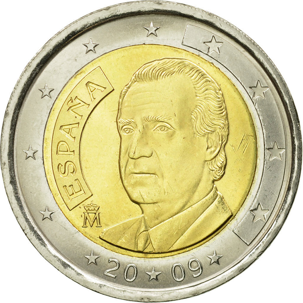 Spain, 2 Euro, 2009, AU(55-58), Bi-Metallic, KM:1074