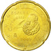 Hiszpania, 20 Euro Cent, 2009, Madrid, AU(55-58), Mosiądz, KM:1071