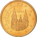 Spanje, 5 Euro Cent, 2009, UNC-, Copper Plated Steel, KM:1042