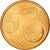 España, 5 Euro Cent, 2009, SC, Cobre chapado en acero, KM:1042