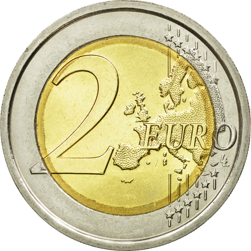 Italy, 2 Euro, 2010, AU(55-58), Bi-Metallic, KM:251