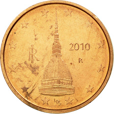 Italy, 2 Euro Cent, 2010, AU(55-58), Copper Plated Steel, KM:211