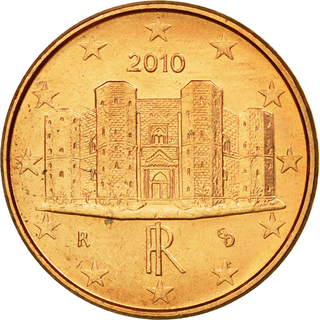 Italy, Euro Cent, 2010, MS(63), Copper Plated Steel, KM:210