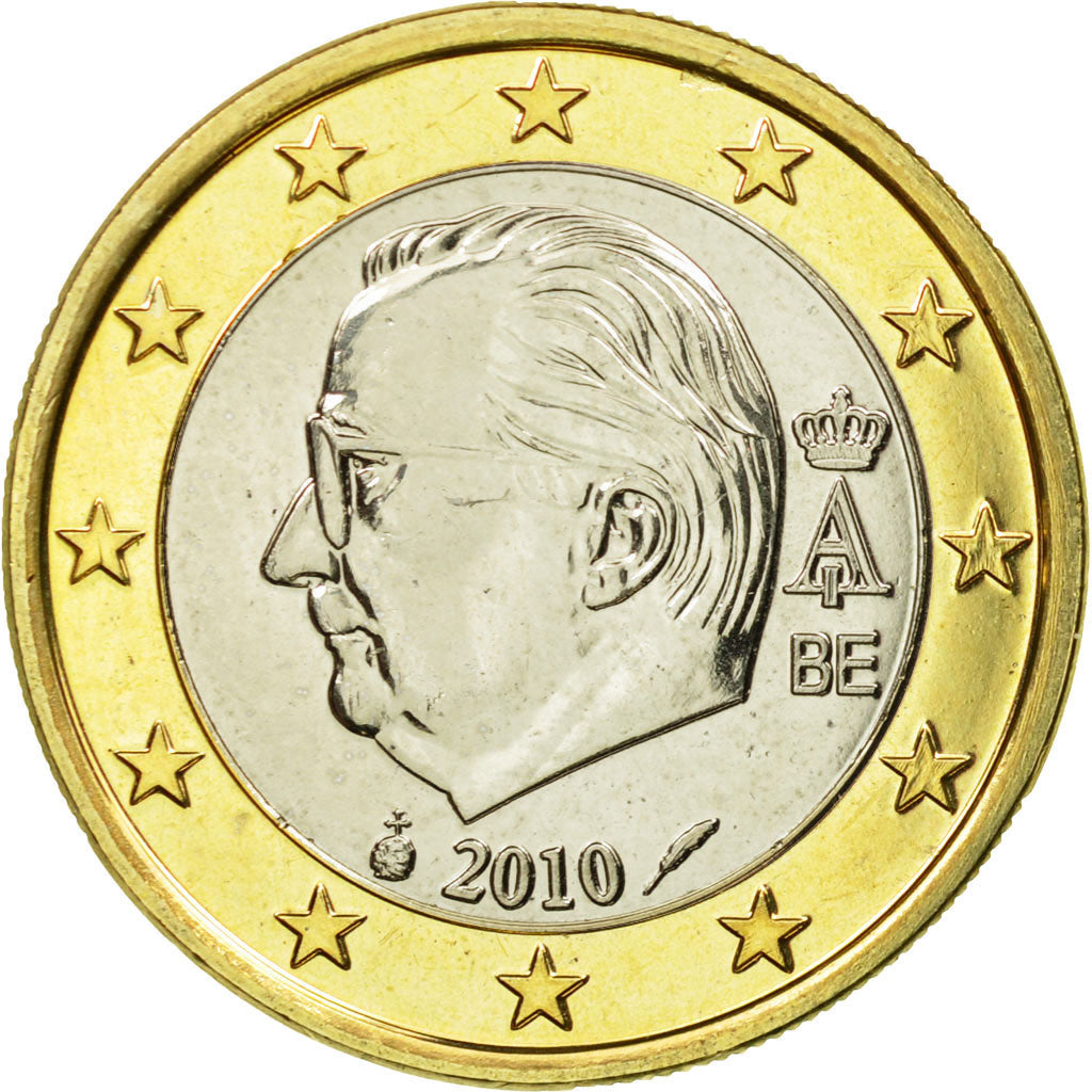 Belgium, Euro, 2010, MS(63), Bi-Metallic, KM:280