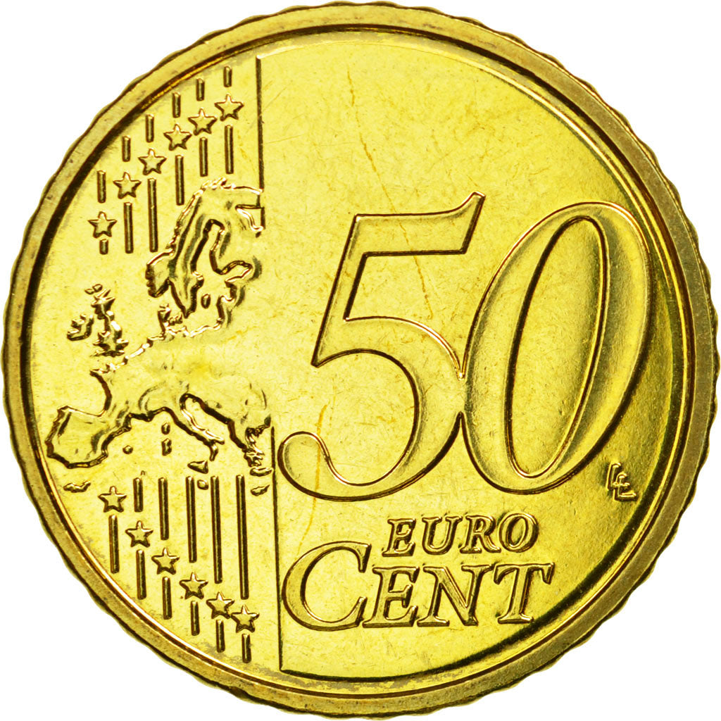 Belgium, 50 Euro Cent, 2010, MS(63), Brass, KM:279
