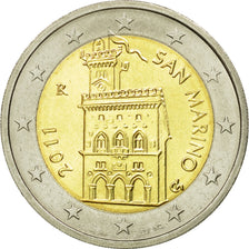San Marino, 2 Euro, 2011, AU(55-58), Bi-Metallic, KM:486