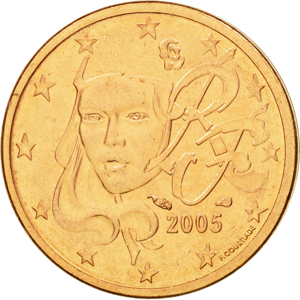Frankrijk, 2 Euro Cent, 2005, UNC-, Copper Plated Steel, Gadoury:2., KM:1283