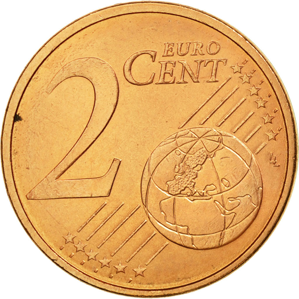 Frankrijk, 2 Euro Cent, 2005, UNC-, Copper Plated Steel, Gadoury:2., KM:1283