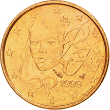 France, Euro Cent, 1999, MS(63), Copper Plated Steel, Gadoury:1., KM:1282