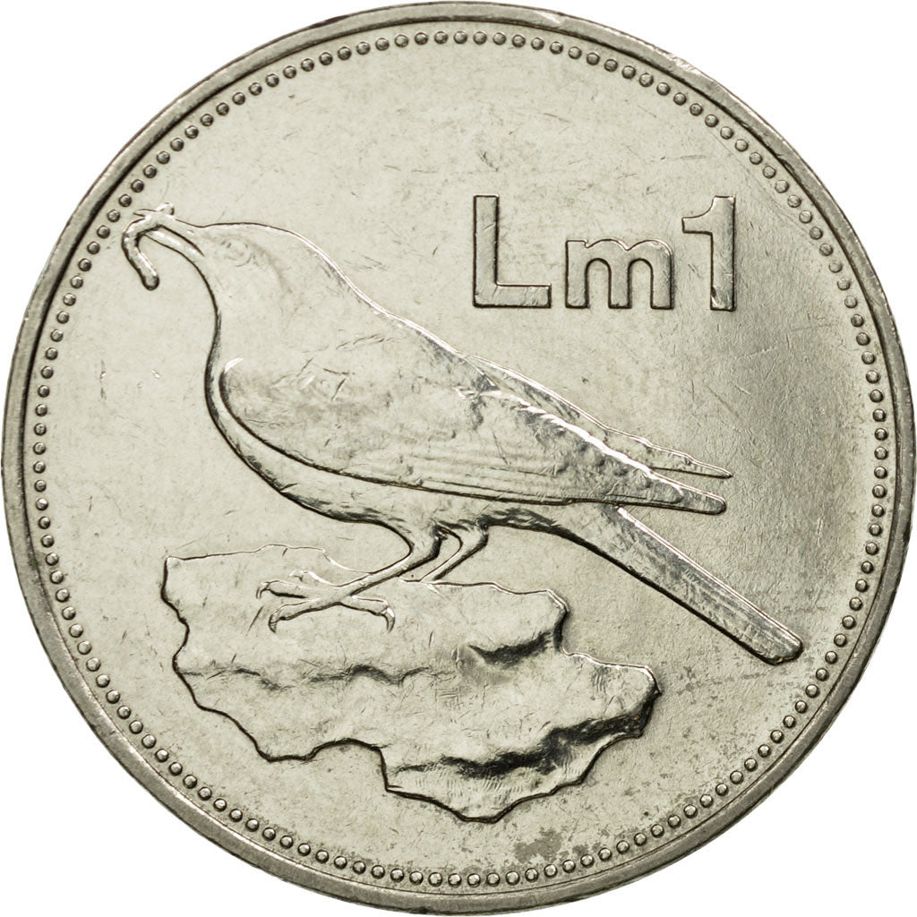 Coin, Malta, Lira, 1986, EF(40-45), Nickel, KM:82