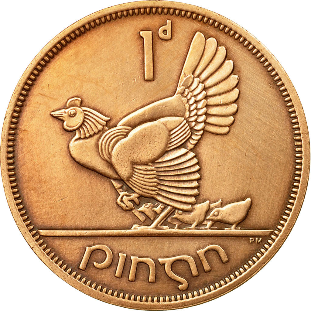 Coin, IRELAND REPUBLIC, Penny, 1968, EF(40-45), Bronze, KM:11