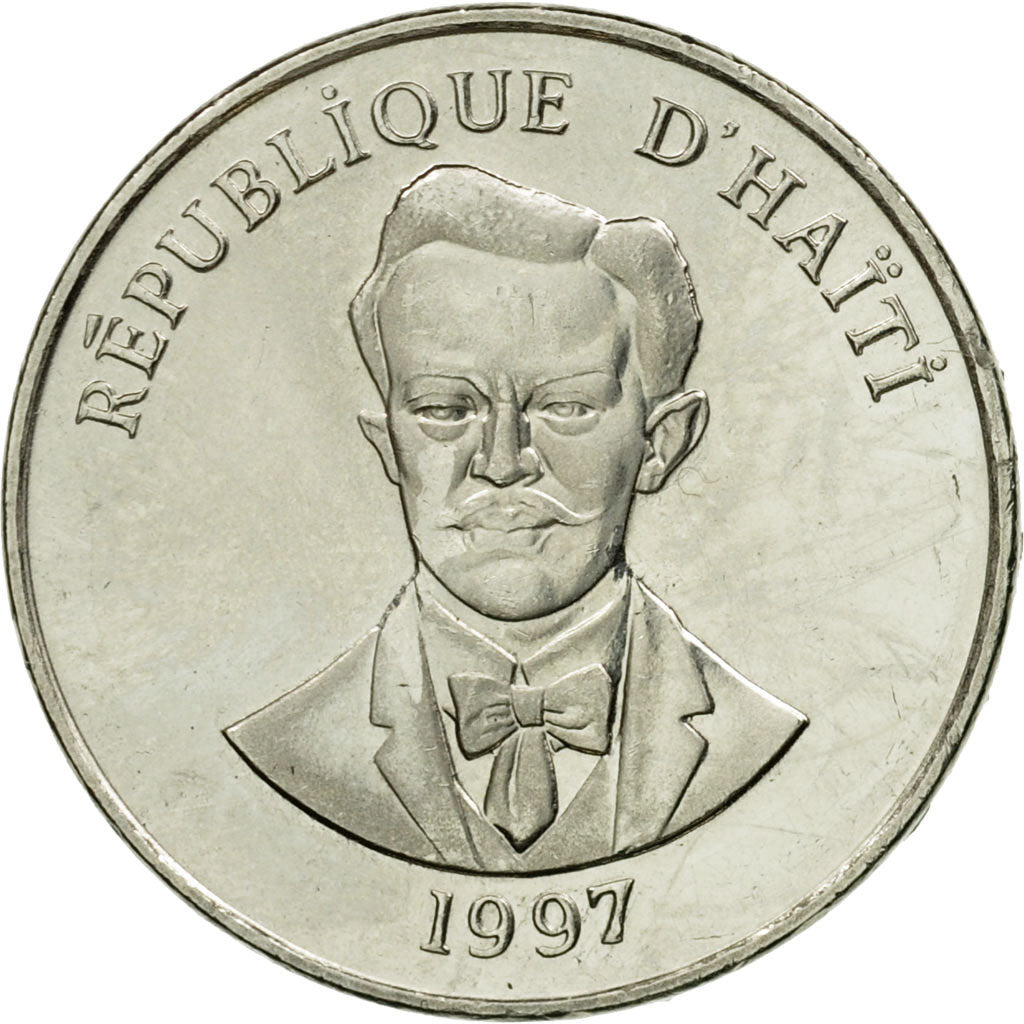 Coin, Haiti, 5 Centimes, 1997, EF(40-45), Nickel plated steel, KM:154a