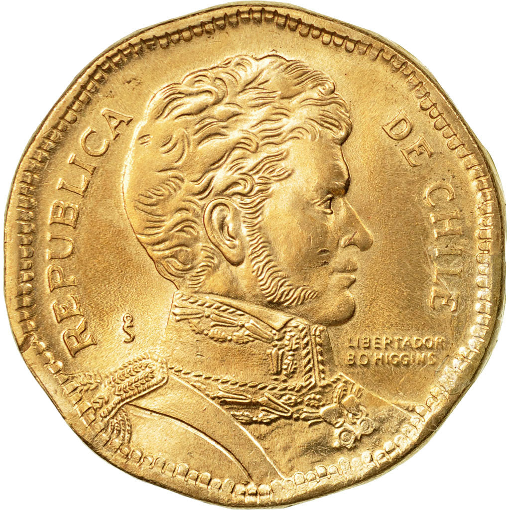 Coin, Chile, 50 Pesos, 1999, AU(55-58), Aluminum-Bronze, KM:219.2