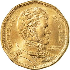 Coin, Chile, 50 Pesos, 1999, AU(55-58), Aluminum-Bronze, KM:219.2