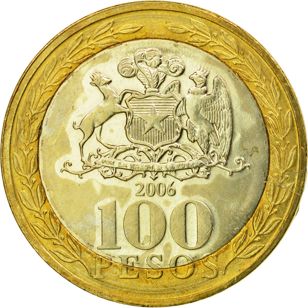 Moneta, Cile, Cardinal Raul Silva Henriquez, 100 Pesos, 2006, Santiago, SPL-